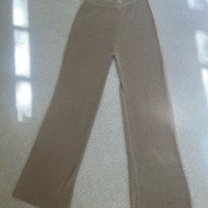 Wide leg knit pants